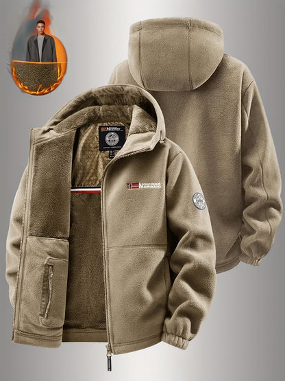 Hugo | Veste Polaire Doublée Chaude d'Hiver Zippée pour Homme