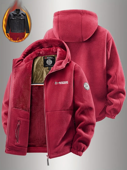 Hugo | Veste Polaire Doublée Chaude d'Hiver Zippée pour Homme