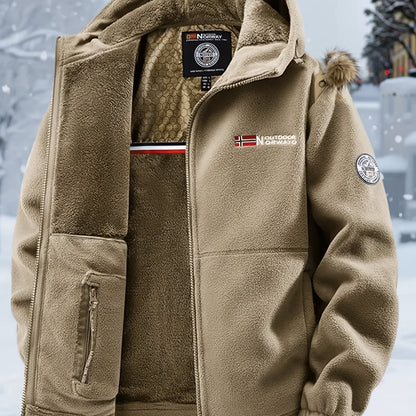 Hugo | Veste Polaire Doublée Chaude d'Hiver Zippée pour Homme
