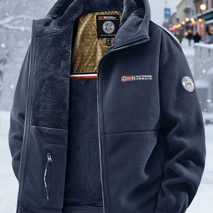 Hugo | Veste Polaire Doublée Chaude d'Hiver Zippée pour Homme
