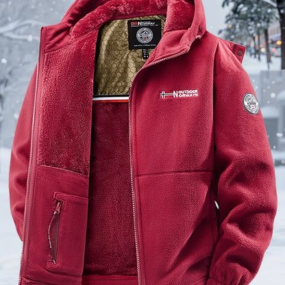 Hugo | Veste Polaire Doublée Chaude d'Hiver Zippée pour Homme