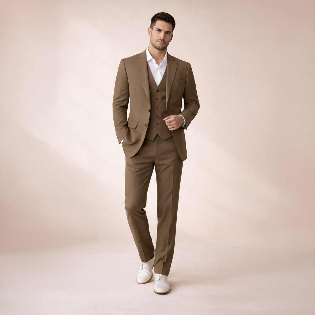 Le Costume Slim Fit 3 Pièces Silverwood pour Homme – Ensemble Élégant Blazer, Gilet & Pantalon — 6