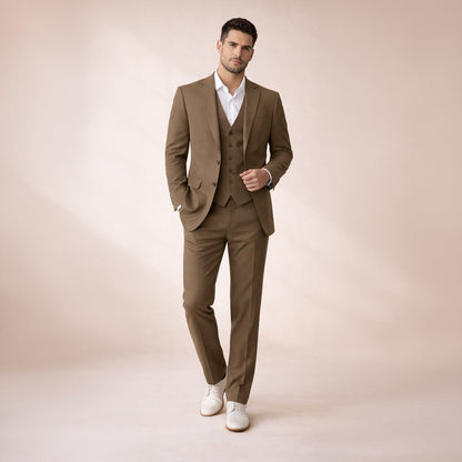 Le Costume Slim Fit 3 Pièces Silverwood pour Homme – Ensemble Élégant Blazer, Gilet & Pantalon — 6