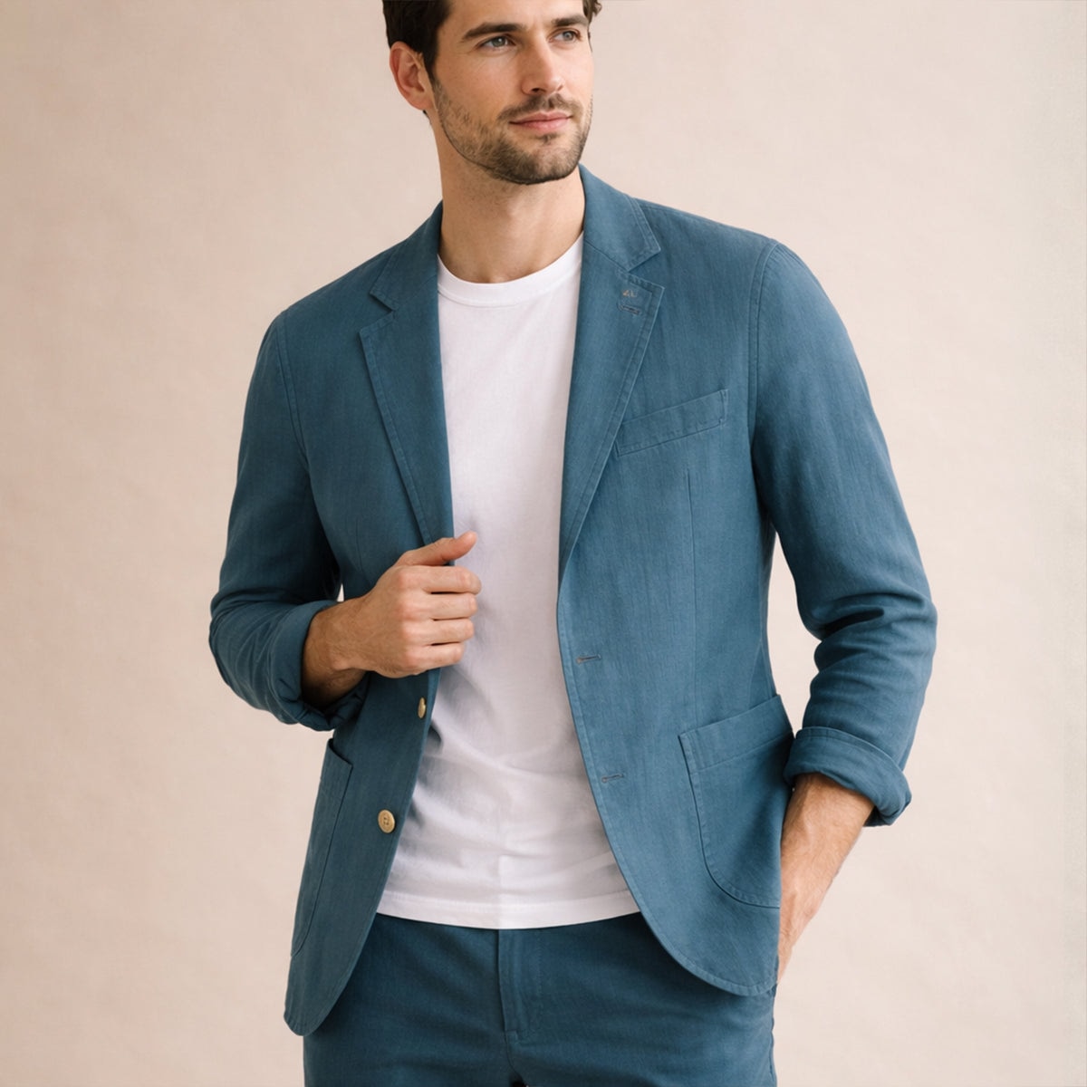 Le Blazer d'Été en Lin de Venise - Invité de Mariage Homme - Occasions Formelles — 10