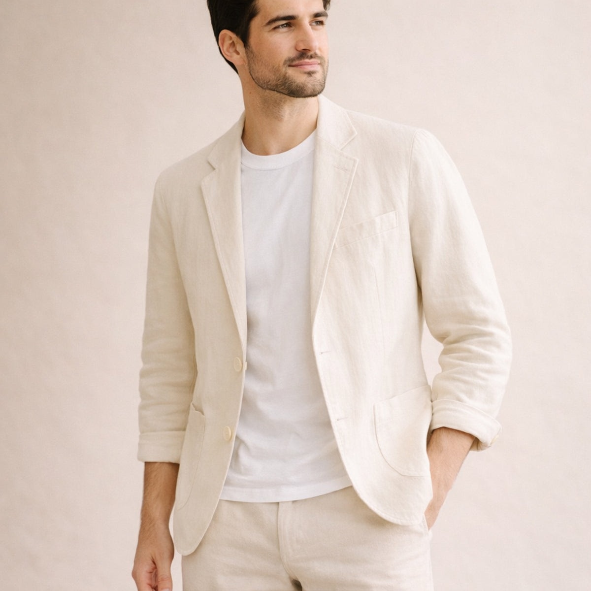 Le Blazer d'Été en Lin de Venise - Invité de Mariage Homme - Occasions Formelles — 6