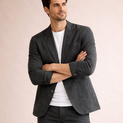 Le Blazer d'Été en Lin de Venise - Invité de Mariage Homme - Occasions Formelles — 2