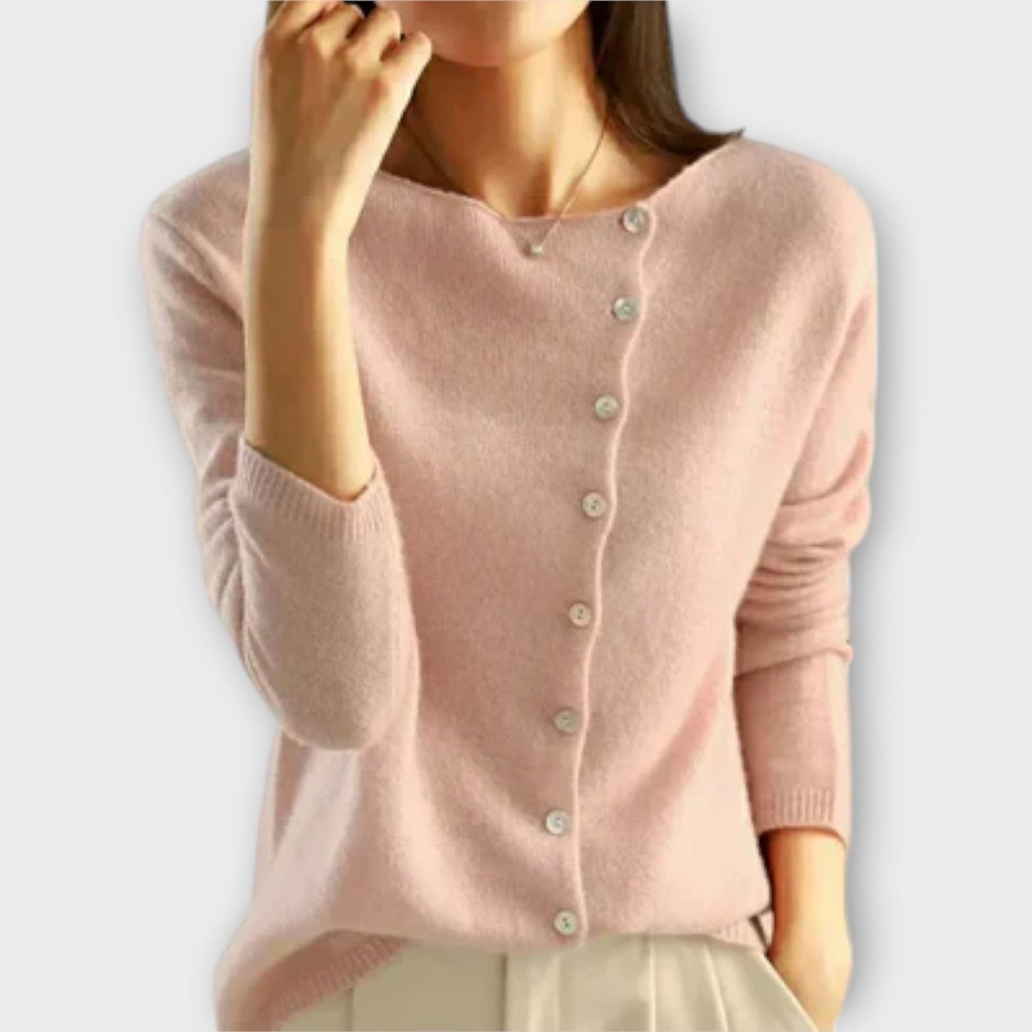 Paige | Cardigan Tricot à Boutons et Manches Longues pour Femme