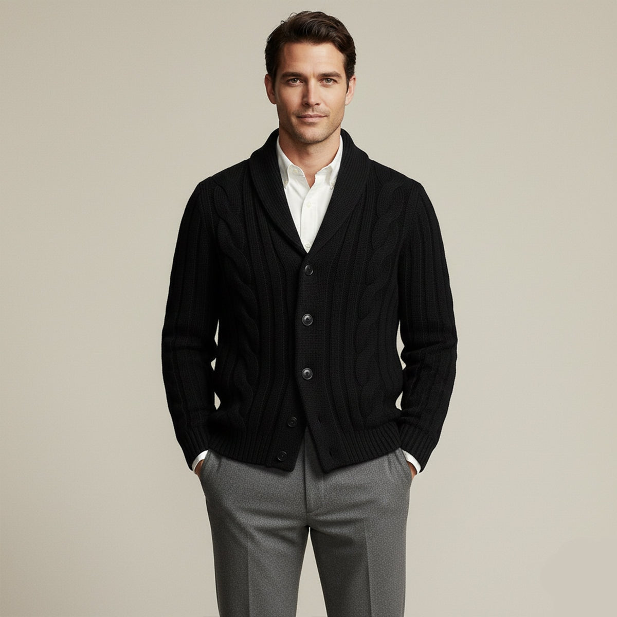Le Cardigan Tricoté Kensington pour Hommes — 7