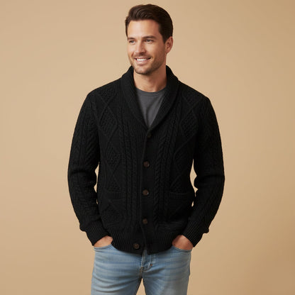 Le Cardigan 100% Cachemire de Manchester pour Hommes — 8