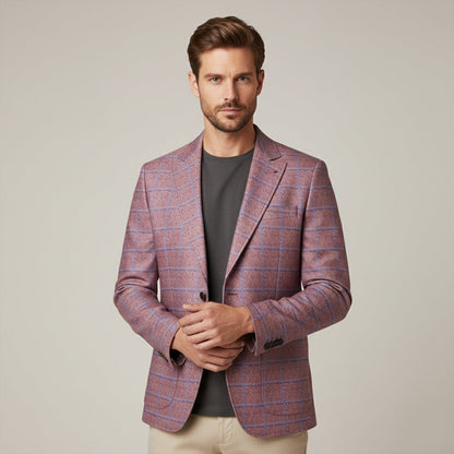 La Veste Blazer à Carreaux à Double Boutonnage Garda Porto pour Homme — 2