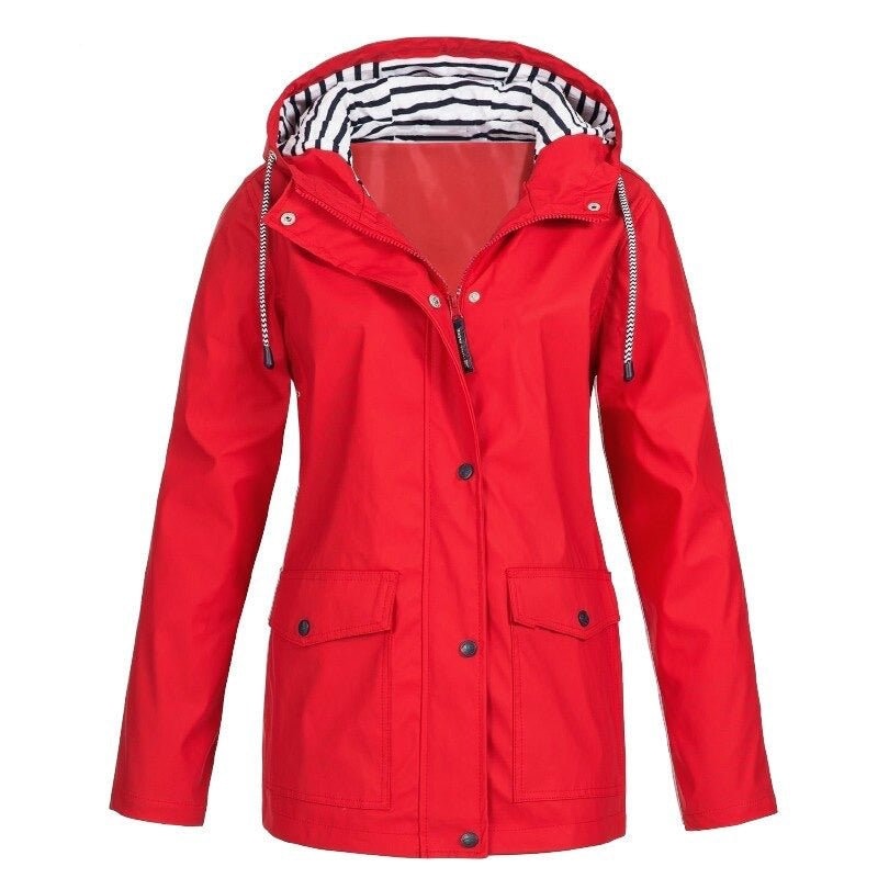 Susana | Chaqueta impermeable con capucha y bolsillos — 7