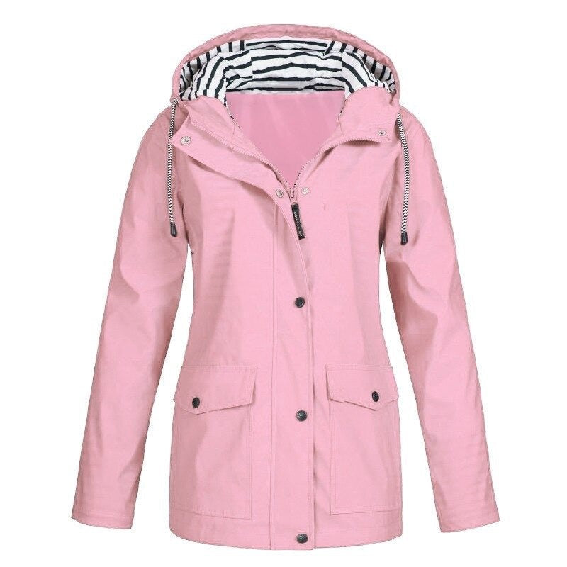 Susana | Chaqueta impermeable con capucha y bolsillos — 6