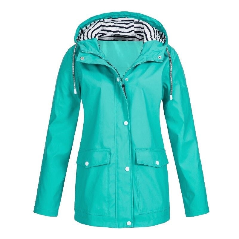 Susana | Chaqueta impermeable con capucha y bolsillos — 5