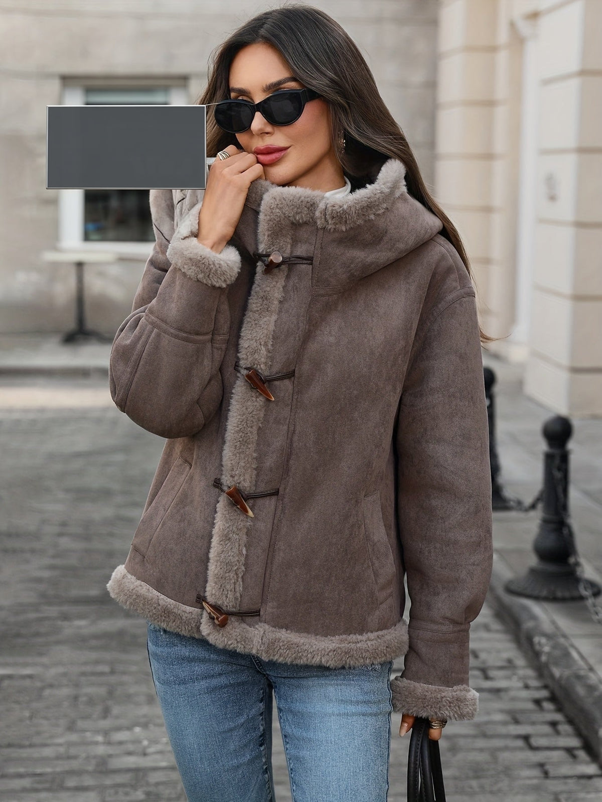 Léonie | Veste Courte à Capuche d'Automne pour Femme