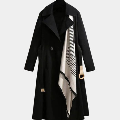 Amelia | Manteau trench midi ceinturé pour femmes, coupe décontractée — 2