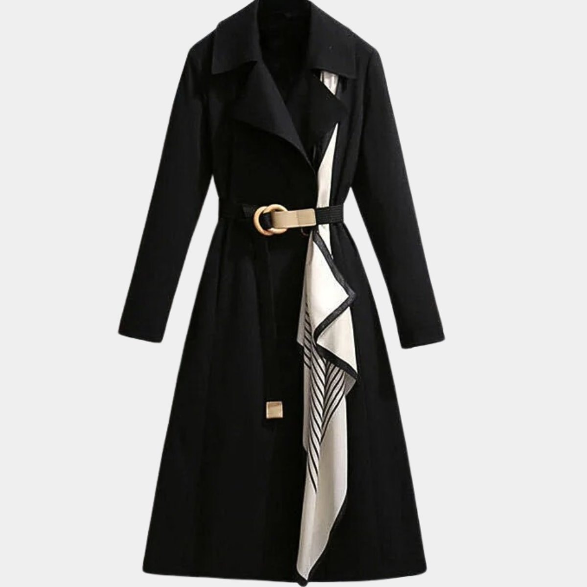 Amelia | Manteau trench midi ceinturé pour femmes, coupe décontractée — 5