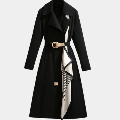Amelia | Manteau trench midi ceinturé pour femmes, coupe décontractée — 5