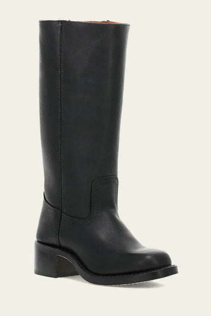 Harper | Bottes en cuir à talons blocs pour femmes, hauteur genou — 12
