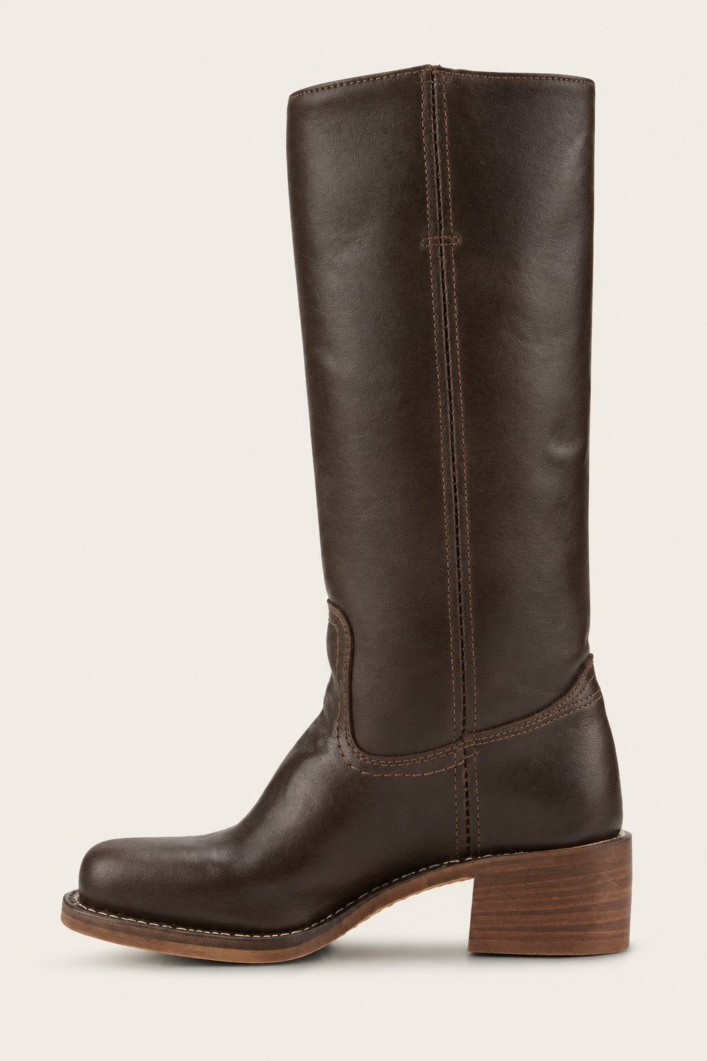 Harper | Bottes en cuir à talons blocs pour femmes, hauteur genou — 4