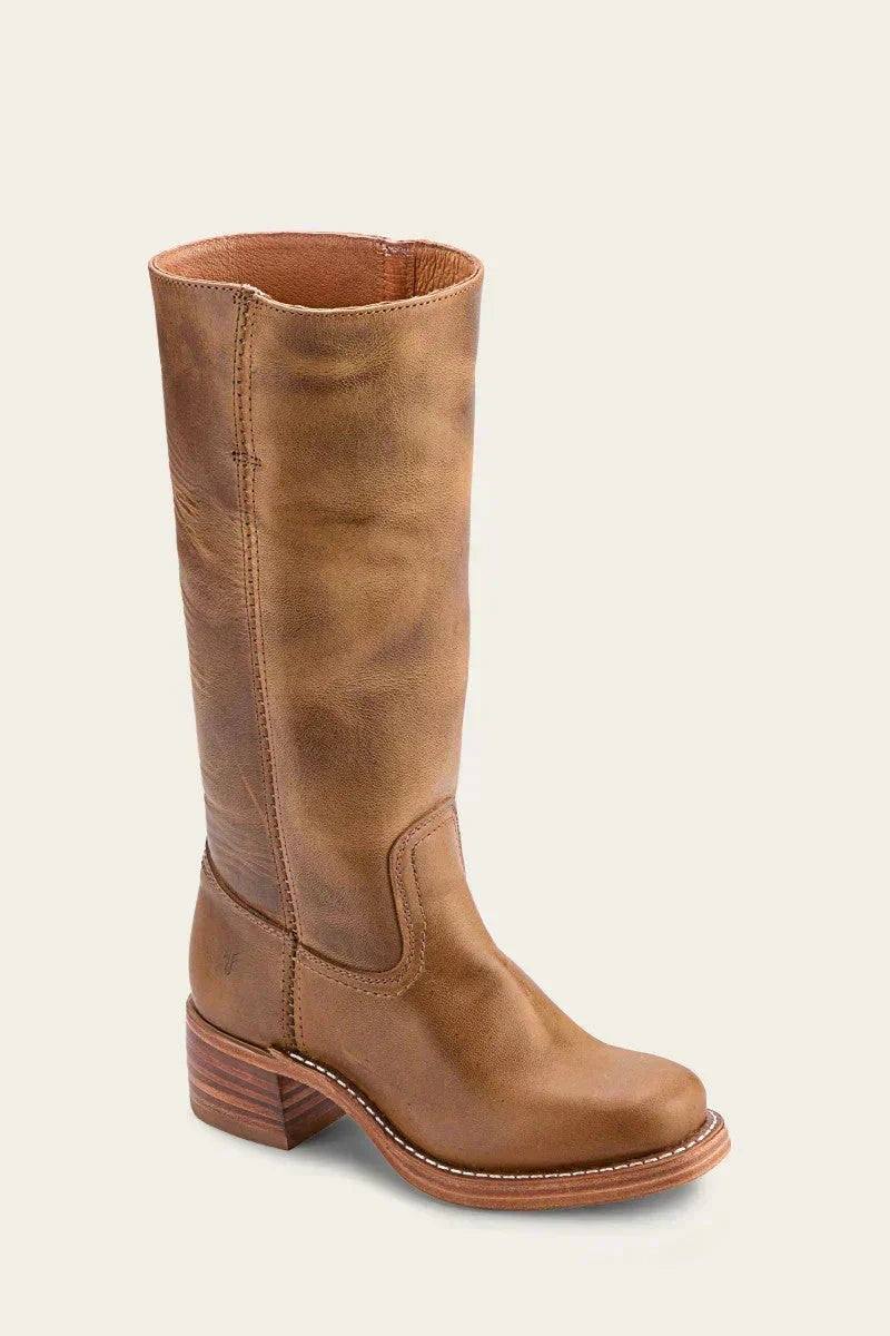 Harper | Bottes en cuir à talons blocs pour femmes, hauteur genou — 7