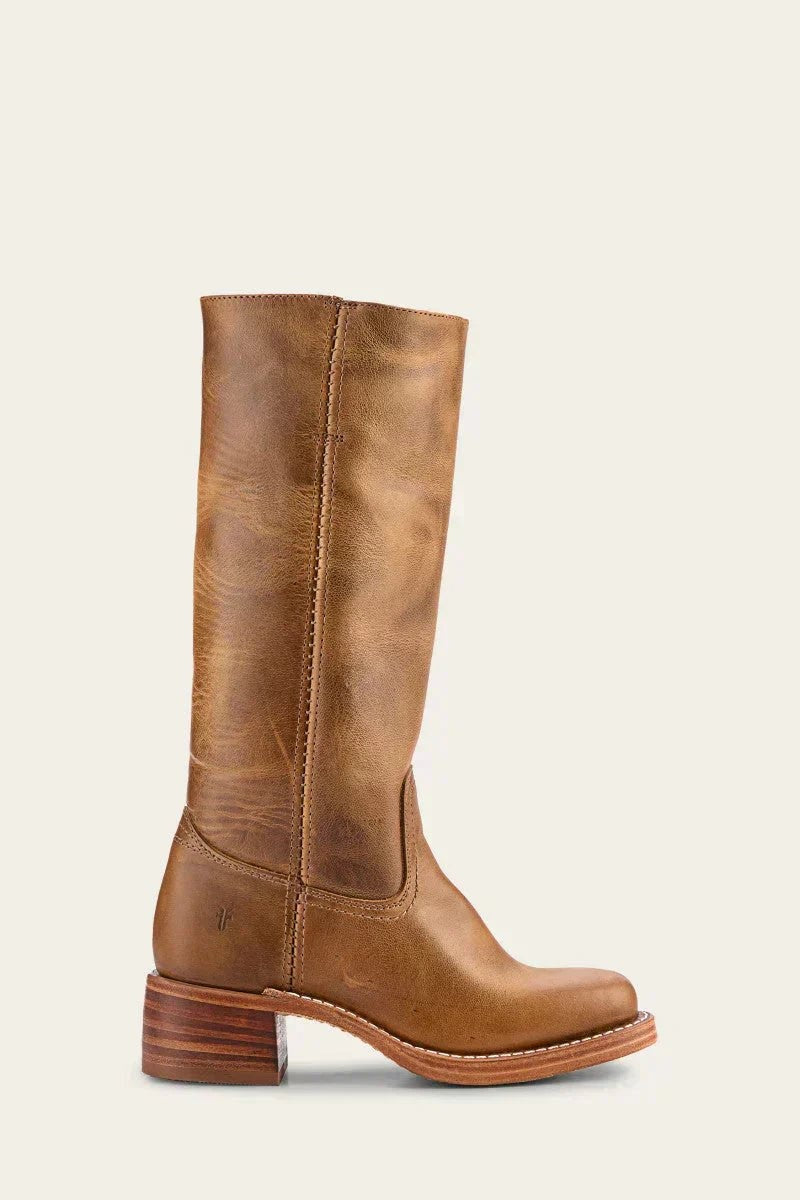 Harper | Bottes en cuir à talons blocs pour femmes, hauteur genou — 8