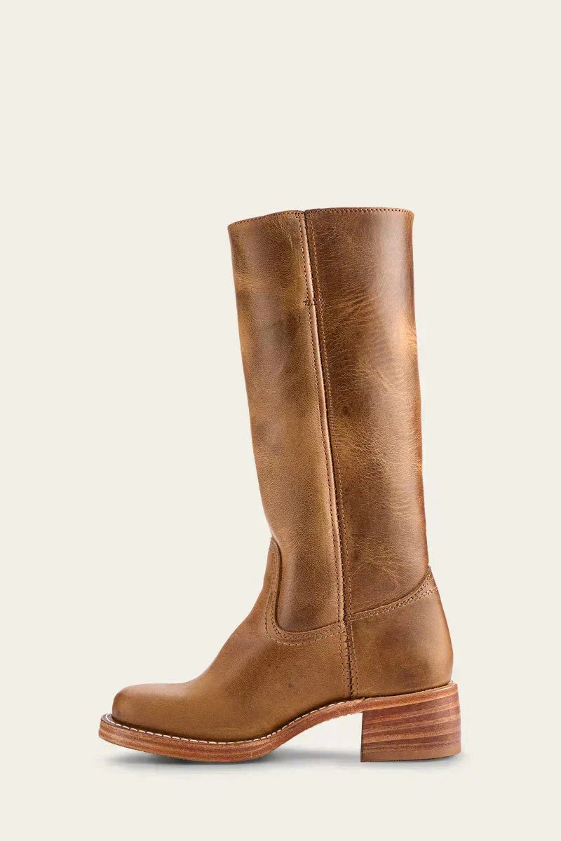 Harper | Bottes en cuir à talons blocs pour femmes, hauteur genou — 9