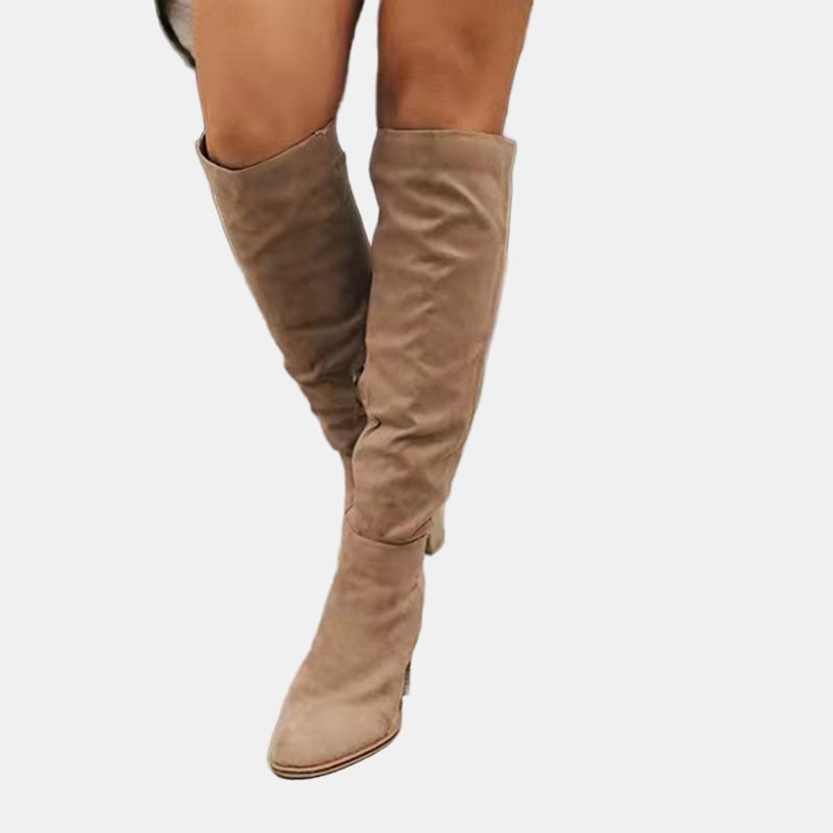 Aria | Women's Over-the-Knee Block-Heel Stretch Ankle Boots — 6