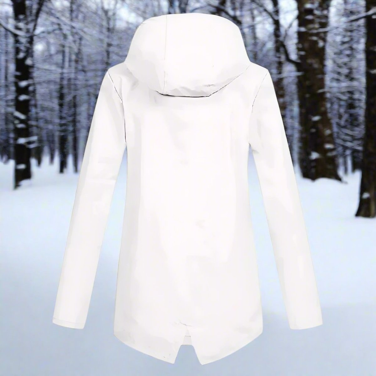Isabella | Women's Waterproof Hooded Zip-Up Rain Jacket Adjustable Cuffs Pockets — 10