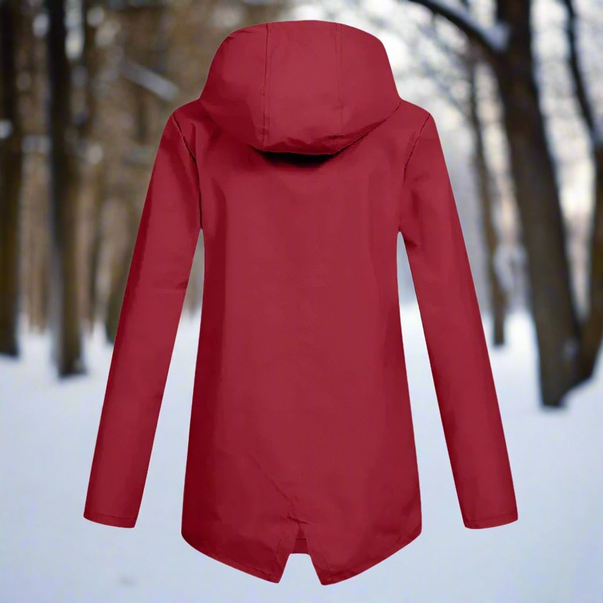 Isabella | Women's Waterproof Hooded Zip-Up Rain Jacket Adjustable Cuffs Pockets — 11