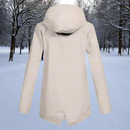 Isabella | Women's Waterproof Hooded Zip-Up Rain Jacket Adjustable Cuffs Pockets — 2
