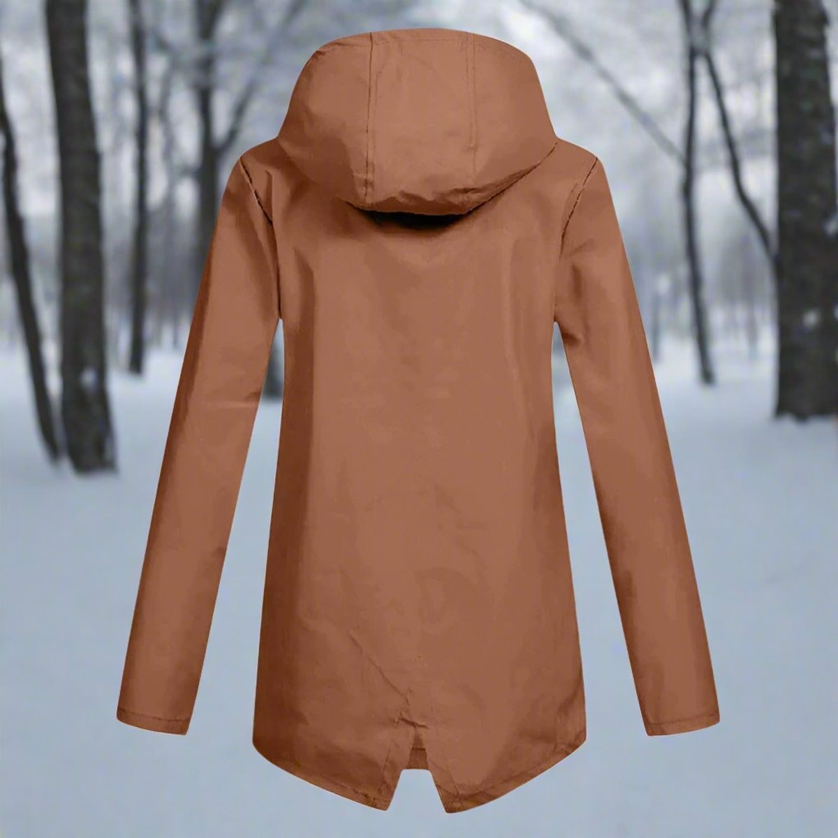 Isabella | Women's Waterproof Hooded Zip-Up Rain Jacket Adjustable Cuffs Pockets — 6