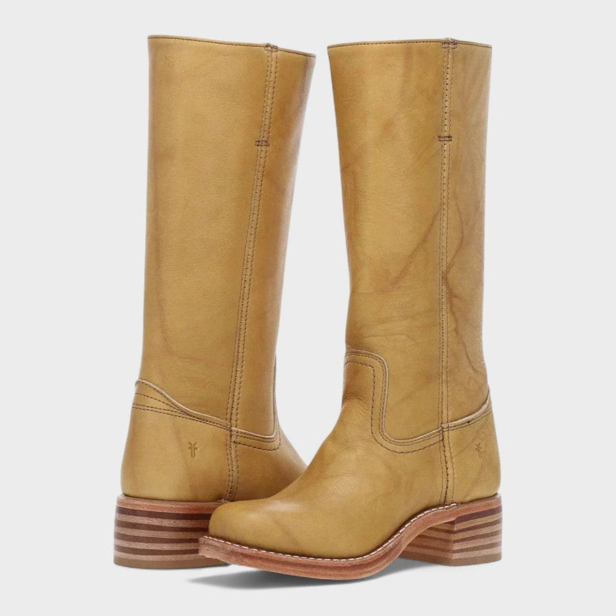 Aria | Women's Western Leather Knee High Boots Block Heel — 4